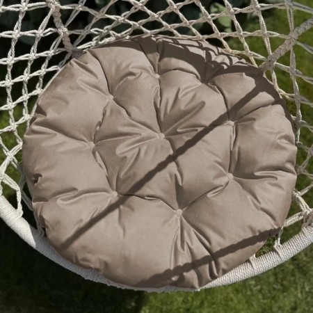 Villy swing pillow, diameter 60 cm, dark beige color-2