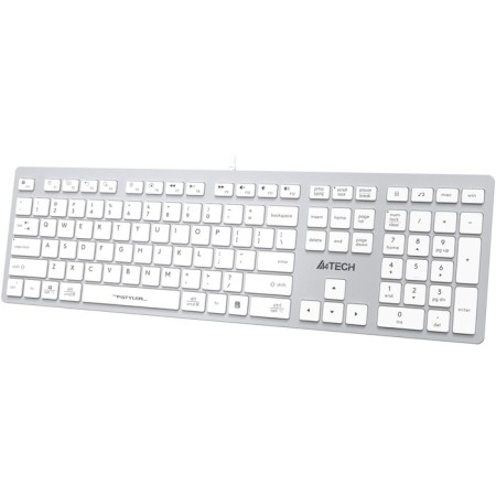 Keyboard A4Tech FSTYLER FX50 White USB SLIM Multimedia (FX50 White)-8