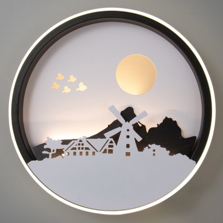 Bra 2509/1 LED 15W 3000/4000k black and white 24x24 cm-1