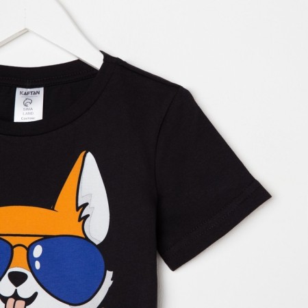 Children's T-shirt KAFTAN "Best Son" R.36 (134-140), black-8