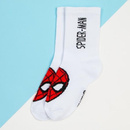 Socks for the boy "Spider-Man", Marvel, 20-22 cm, white color-1