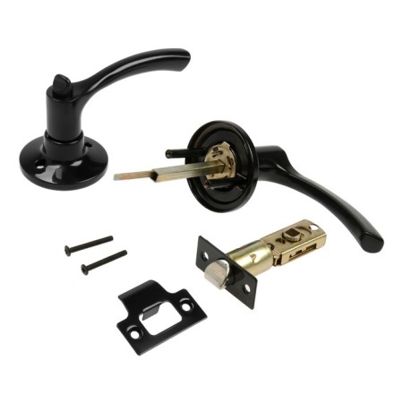Stiling (fashion 3186), interior, latch, glossy black color-3