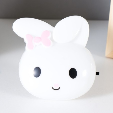 Nightmare "Bunny with a bow" LED white 8x7x8 cm Risalux-4
