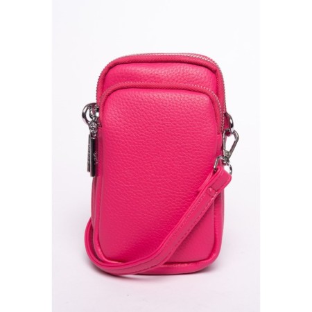 Cross-Body Bag, eco-leather, ludor pink, 11x5x19 cm