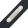 A collar made of artificial leather with a wool for engraving, 2.5 x 52 cm, Osh 35-45 cm, black