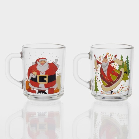 New Year's glass tea mug "Happy New Year", 200 ml, mix-5