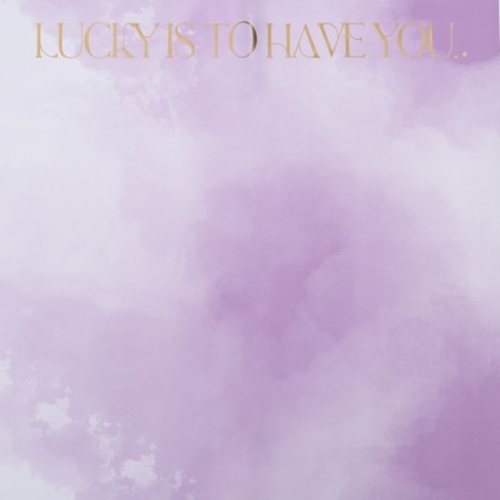 Film for flowers matte, "watercolor", 57x57 cm, lilac-2