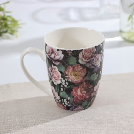 Porcelain share mug "Fragrant roses", 350 ml-1