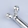 Massage for the face and neckline, 2 balls, 14.3 × 4.5 cm, silver color