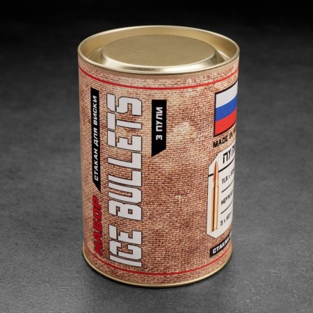 Набор "ICE BULLETS", стакан 250 мл, 3 пули-охладителя, мешочек-6