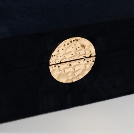 Casket Textile "Nucleus" blue 12x25x7.8 cm-2