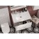 Tumbling under the Aquaton Asti sink, 70 cm, white gloss color, white matte
