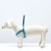 Super-furry harness with reflective firmware, size m, girth 32-63 cm, blue