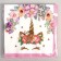 Paper napkins “Unicorn and flowers”, 33x33 cm, set 20 pcs., Pink color