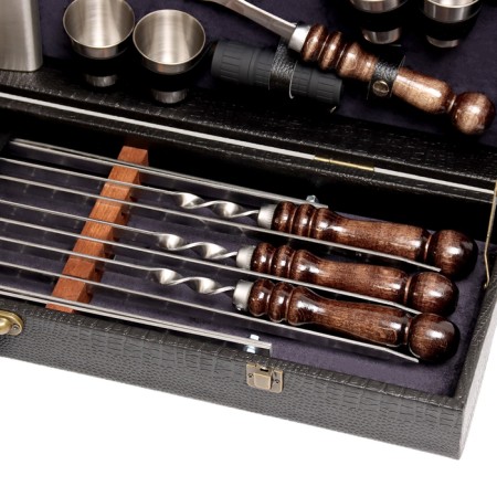 Set with skewers Gift "Tiger" No. 25, in the case of eco-leather-6