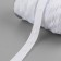 Braid with buttons, 25-25-50 mm, 17 mm × 45 ± 1 m, white color
