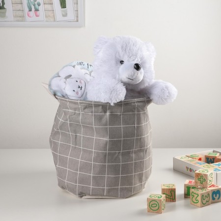 Basket Winness Textile shares "Cage", 30 × 30 × 30 cm, color gray color-4