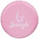 Massage roller SANGH, 45x15 cm, pink color