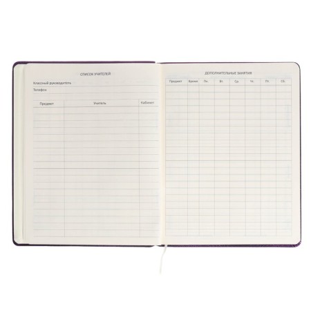 Universal diary for grade 1-11 Foxy, hard cover, artificial leather, foam rubber, lies, 80 g/m2-5