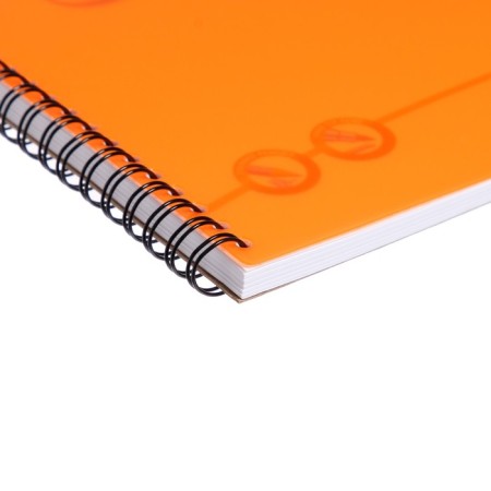 Album for drawing A4, 40 sheets, block 120 g/m², on spirals, Erich krause neon orange, plastic cover, 100% whiteness, solid substrate-4