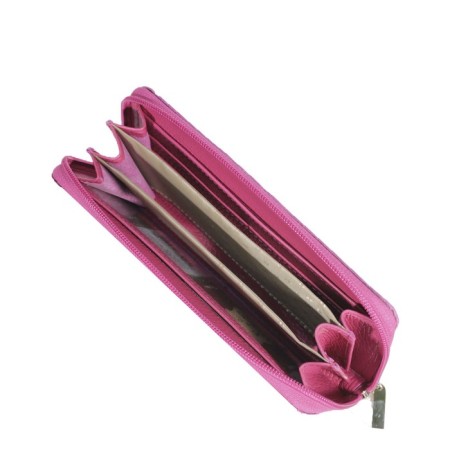 Women's wallet, lightning, color raspberry fleet-1