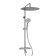 The shower system Wasserkraft A188.117.127.087.ch Thermo, tropical shower, thermostat, chrome
