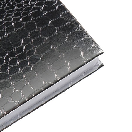 The diary is low, A5, 136 sheets, Attomex. Arkona, solid cover, boumvinyl with foam, liesse, block 70%, gray block-4