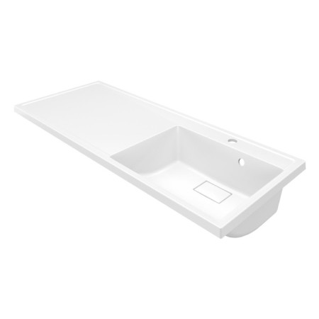 Sink over the washing machine Uperwood Magenta, 110 cm, right, white-1