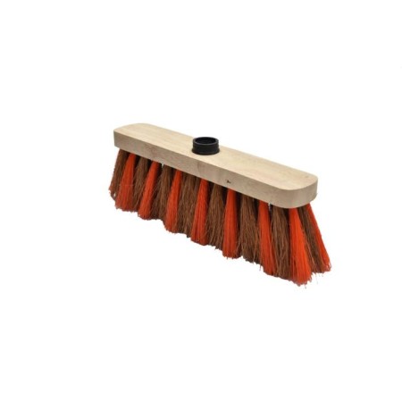 Street wooden brush, coconut and plastic bristles, mix
