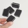 Batf sandpaper for nails, set 50 pcs, bilateral, 3.5 × 2.5 cm, black color