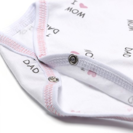Body baby with short sleeve, white color, height 80-3