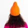Female Winter hat, orange color, size 52-56