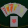 Plastic, fluorescent cards, 55 pcs, 6.5 x 9 x 2 cm, 30 md