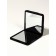 Mirror folding quad (2) s/took 7*7 cm wave matte black bag QF