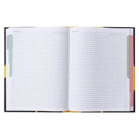 A5 Business Notepad, 80 sheets, in a cage, Office Style, solid cover, 5-color block, block 65g/m2-2