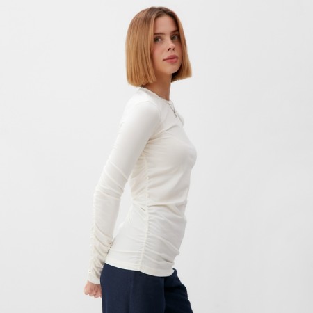 Women's longing with the assembly Minaku: Casual Collection Color Ecrew, rr 44-2