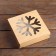 Folding box "Snowflake", craft, 15 x 15 x 4 cm
