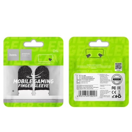 Equal for games on the smartphone Hoco GM4, with sweat protection, 2 pcs., Black-9