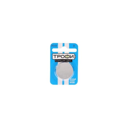 Lithium battery "Trophy", CR2430-1BL, 3V, blister, 1 pc.
