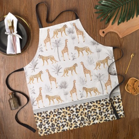 Apron "Ethel" Beautyful Kitchen 70x60 cm, 100% cotton, sarzha 190 g/m2