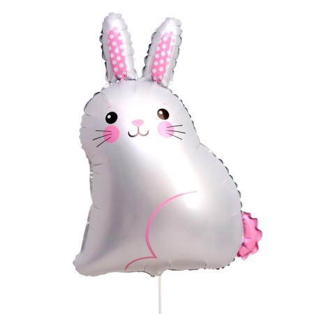 Foil ball 30 "White Bunny"