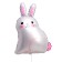 Foil ball 30 "White Bunny"