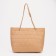Zipper bag with lightning, beige color