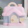 Piggy bank Plastic "House" with stickers mix 20x17x15.5 cm
