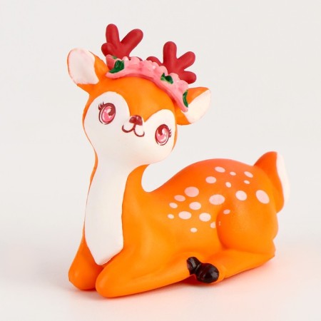 Miniature Puppet "Deer with flowers"