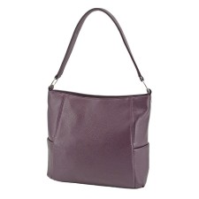 Female bag, artificial leather, purple 30x10x29 cm