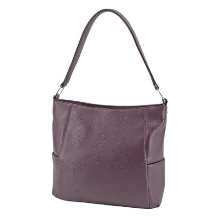 Female bag, artificial leather, purple 30x10x29 cm