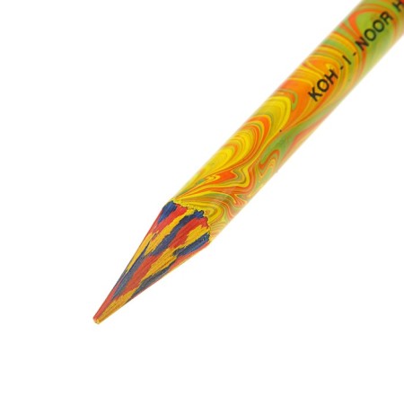Pencil with multicolored segments, Koh-I-Noor 8775 Progresso Magic, whole-graphite-2