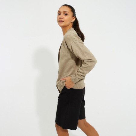 Cardigan female minku, beige color, size 50-2