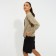 Cardigan female minku, beige color, size 50
